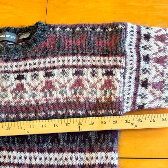 Vintage Maurices Mohair Blend cat bunny crop sweater - Picture 5 of 6